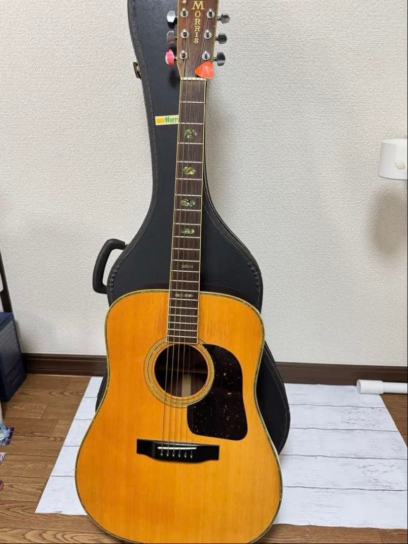 Morris W-40 アコースティックギター ハードケース付 レトロ モーリス