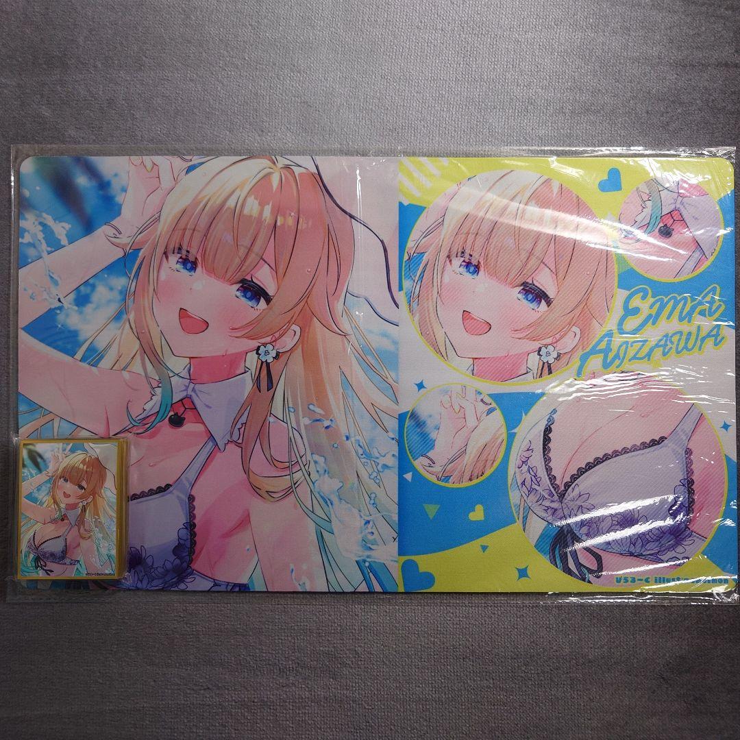 α1 ぶいすぽっ! 帽子&水しぶき&水着 藍沢エマ スリーブ&プレイマット