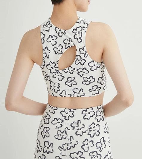 emmi yoga エミ ヨガウェア 上下セット ブラ レギンス 花柄 新品