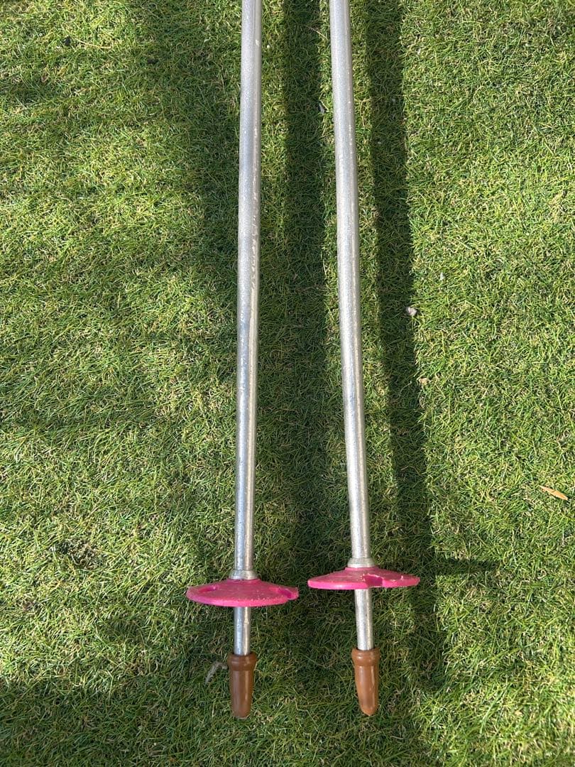 【ジュニア/女性用】Hart スキー板 148cm KAZAMA ポール セット