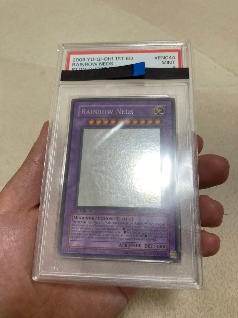 遊戯王　レインボーネオス1st ゴーストレアPSA9