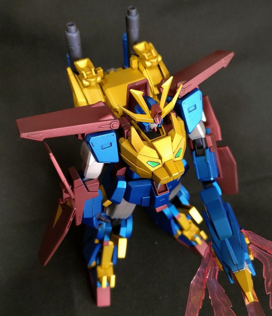 ガンプラ 塗装済 完成品 HGBF 1/144 ガンダムトライオン３
