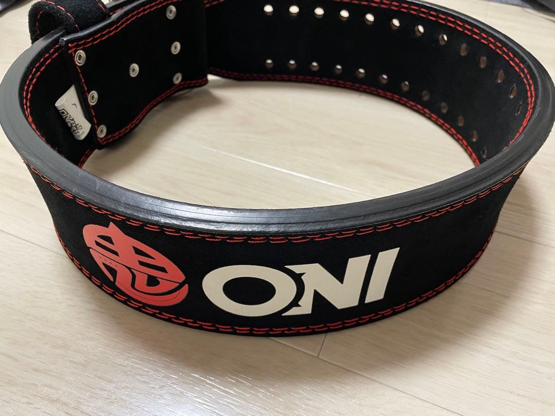 ONI（鬼）パワーベルト シングルピン Mサイズ相当 IPF公認