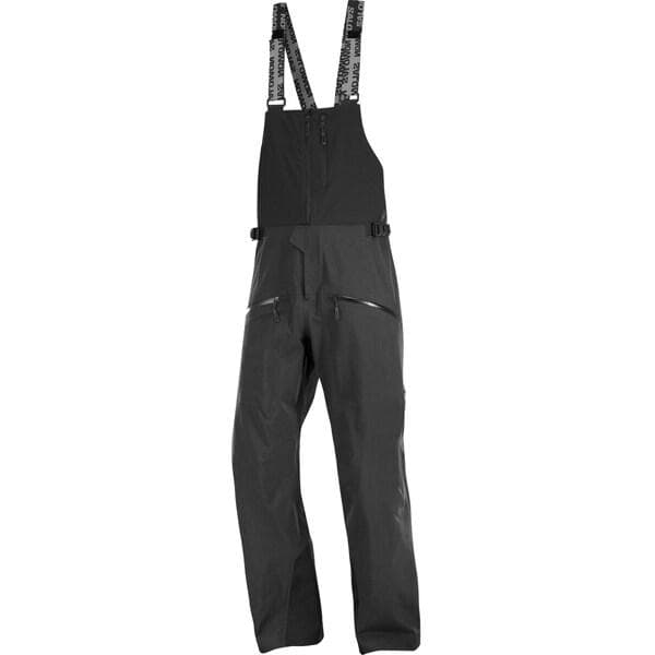 未使用 SALOMON メンズ アブソルート 3L ビブ スノーパンツ S 黒