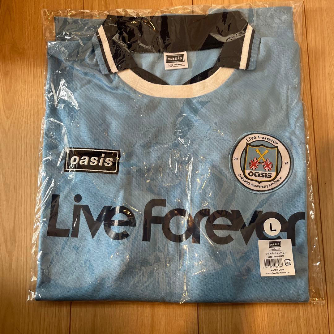 oasis Live Forever Tシャツ L 水色