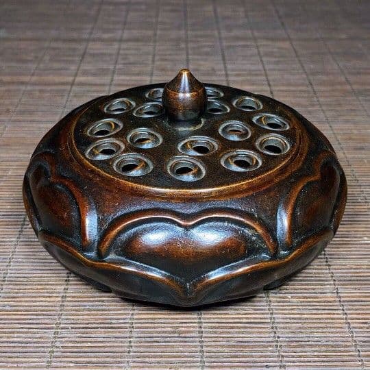 蓮華香炉 銅香炉 茶道具 香道具 仏具 工芸品 置物