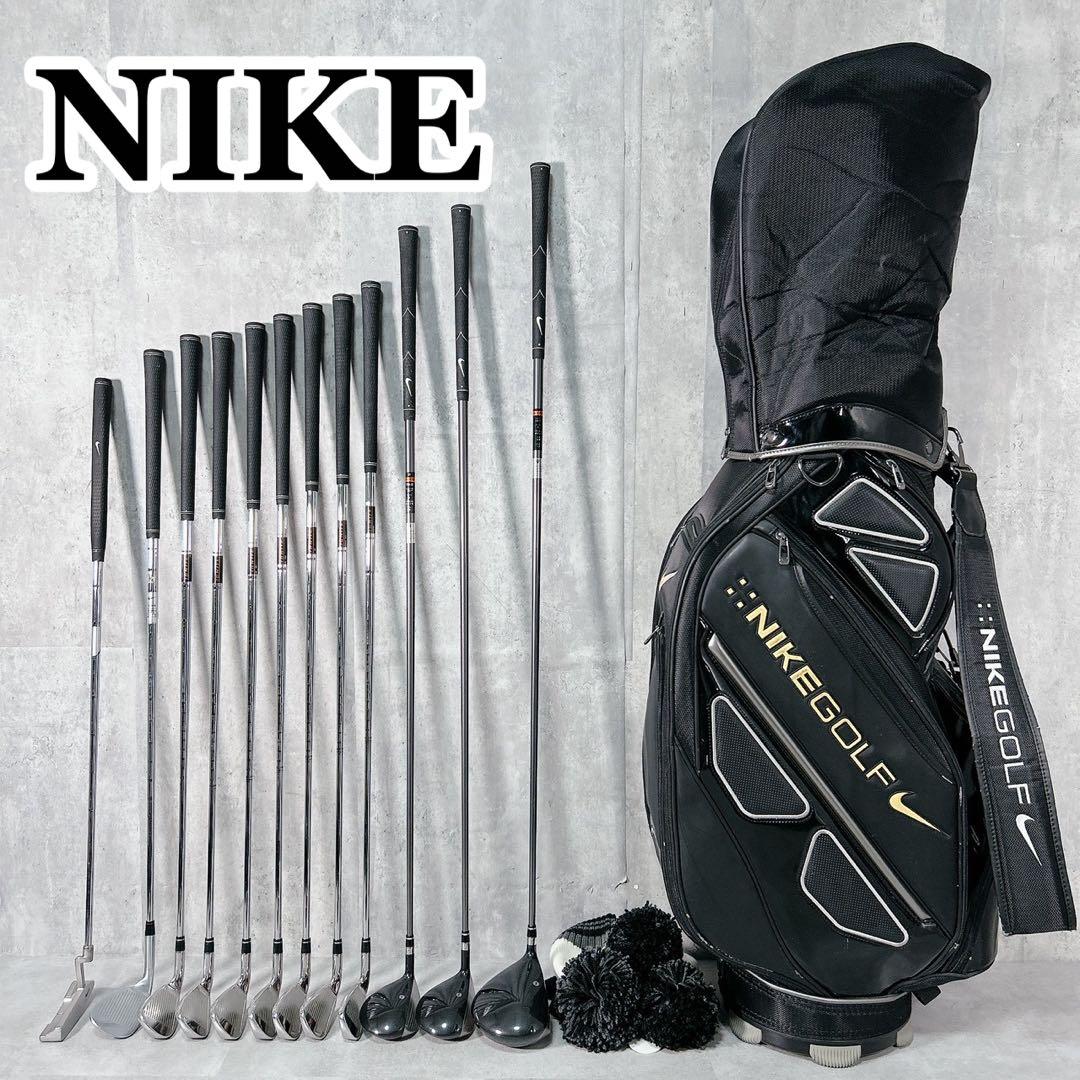 T196 NIKE ゴルフクラブ メンズ フルセット イグナイト 13点 黒