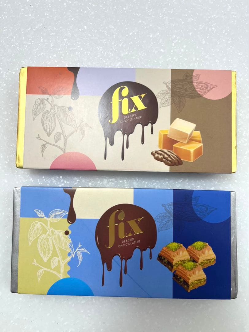2枚 Fix ドバイチョコレート キャラメル＆ピーカンナッツ•バクラヴァ味