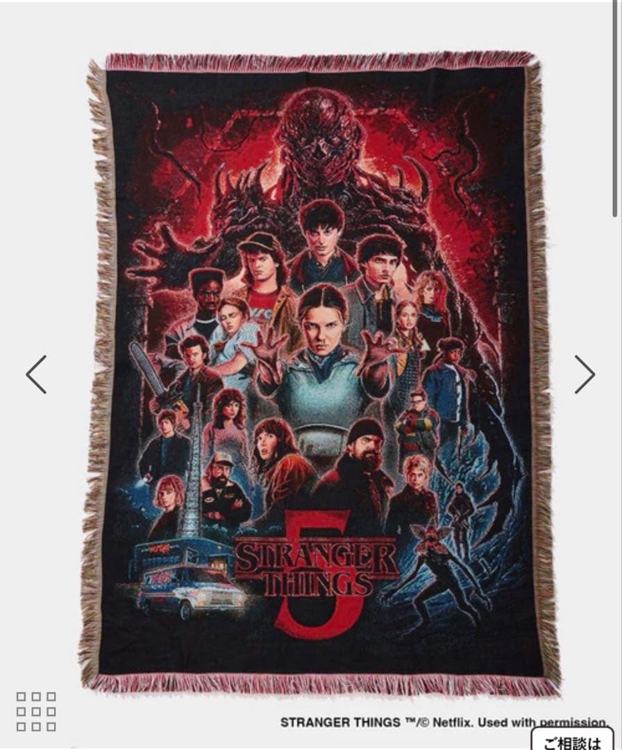【新品未開封】ストレンジャー・シングス ブランケット
