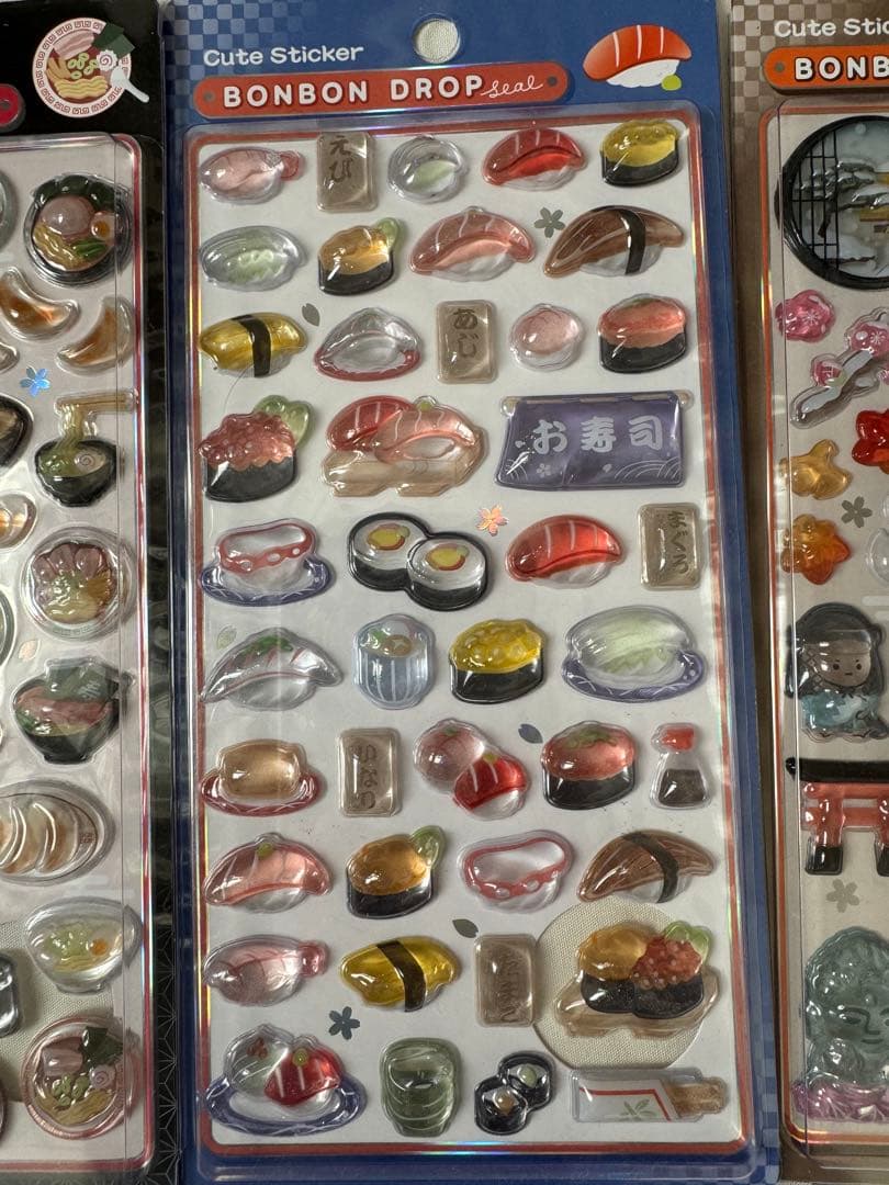 【新品未開封】和柄　ボンボンドロップシール15枚セット