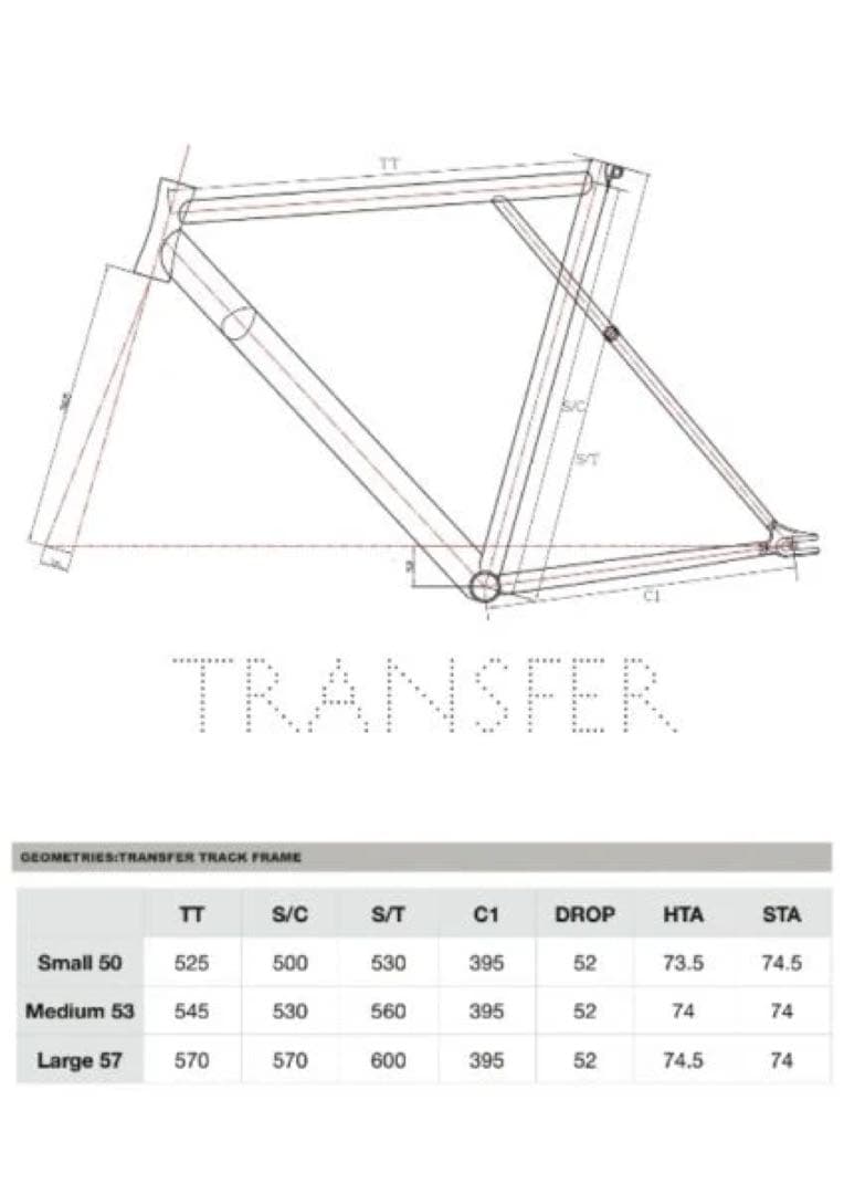 【気まぐれSALE】breakbrake17 transfer フレーム【L】