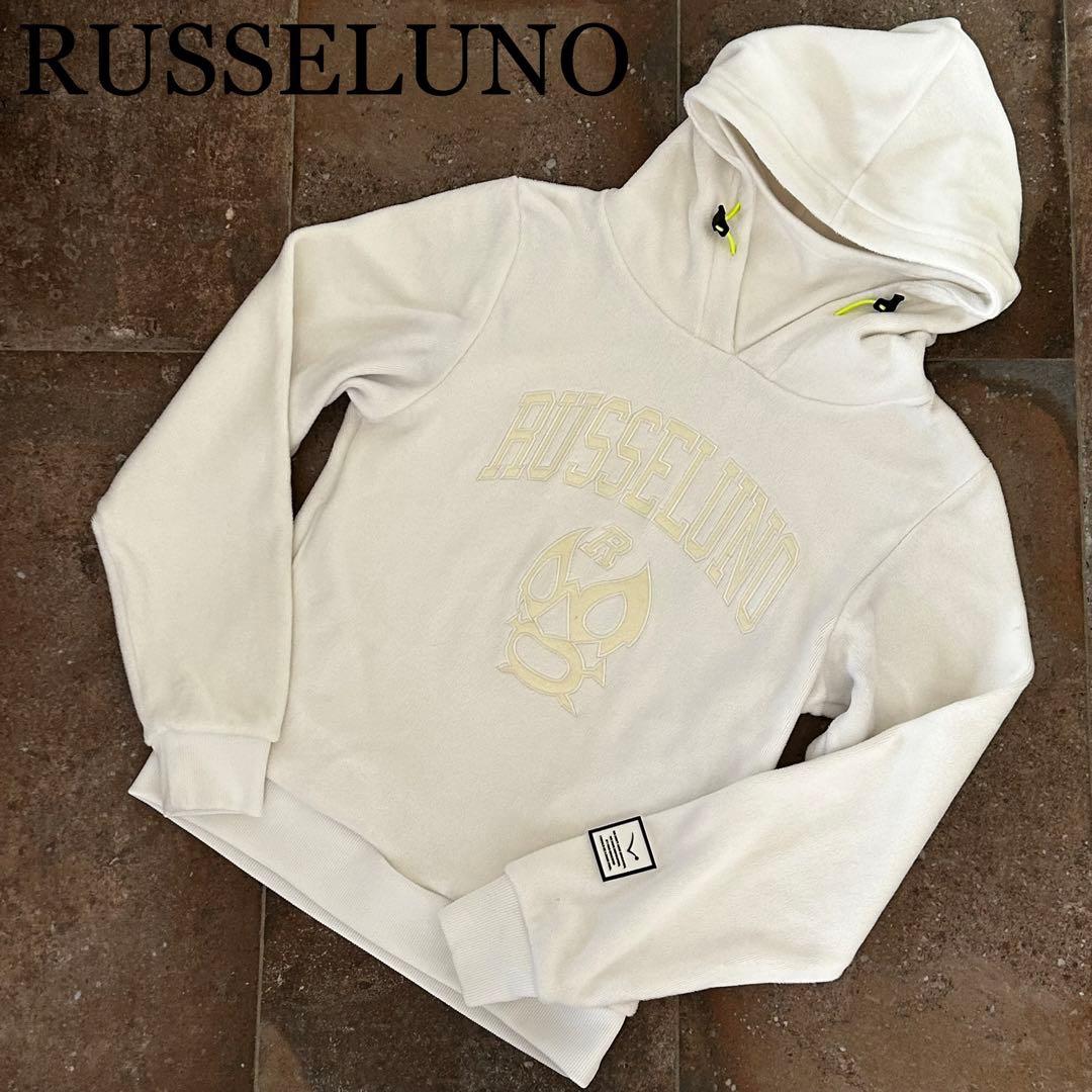 Russeluno パーカー　プルオーバー　ルチャ　長袖　ゴルフ　ホワイト