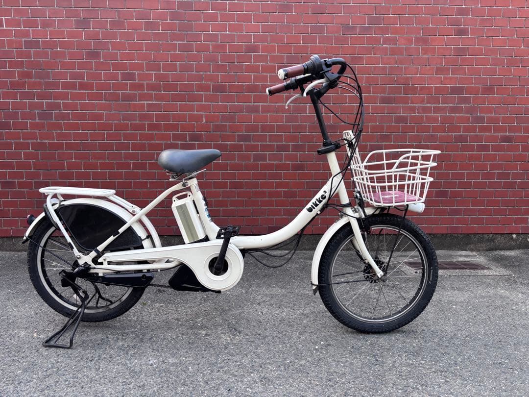 銀 BRIDGESTONE bikke 電動アシスト自転車 ホワイト