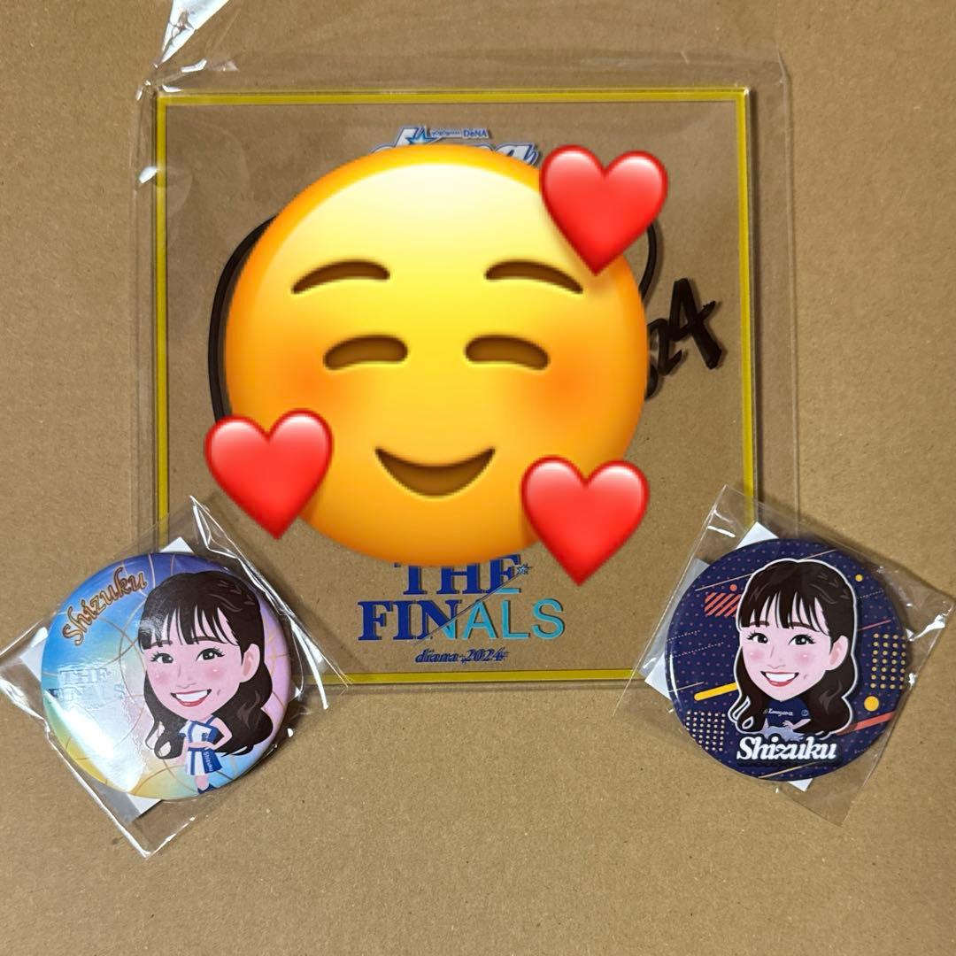 diana 2024 Shizuku FINALS アクリルサイン色紙　缶バッジ