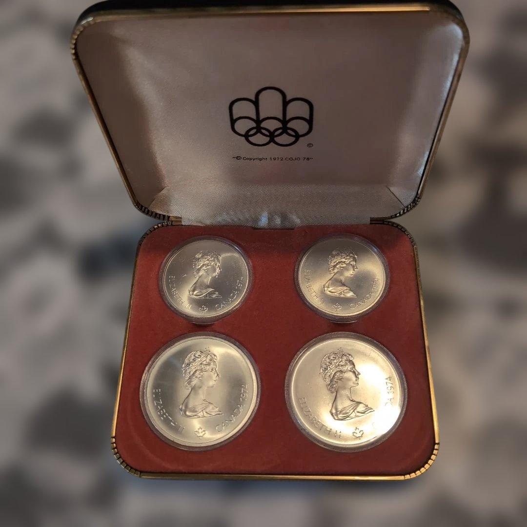 モントリオール五輪　記念銀貨 4枚