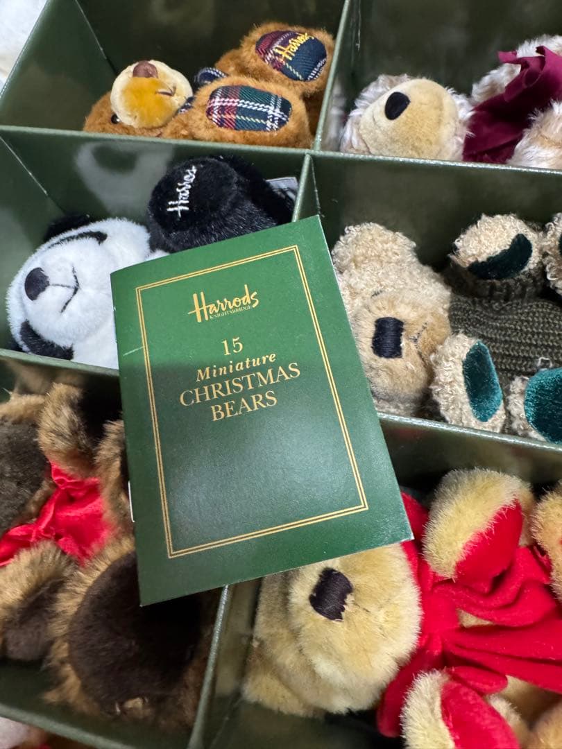 Harrods 15周年　テディベア 15体　1986〜2000