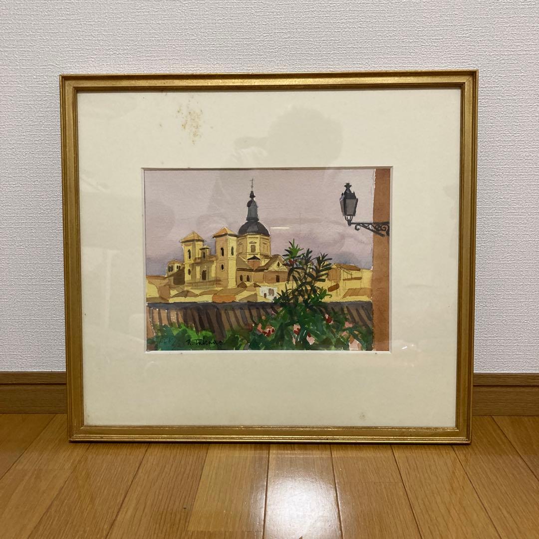 水彩画 風景画 約30cm x 40cm
