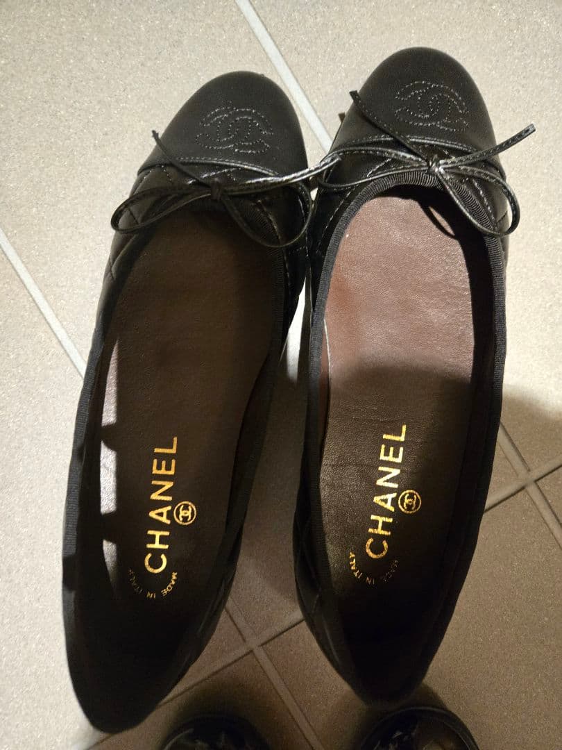 ☆新品未使用☆CHANEL ブラック バレリーナ