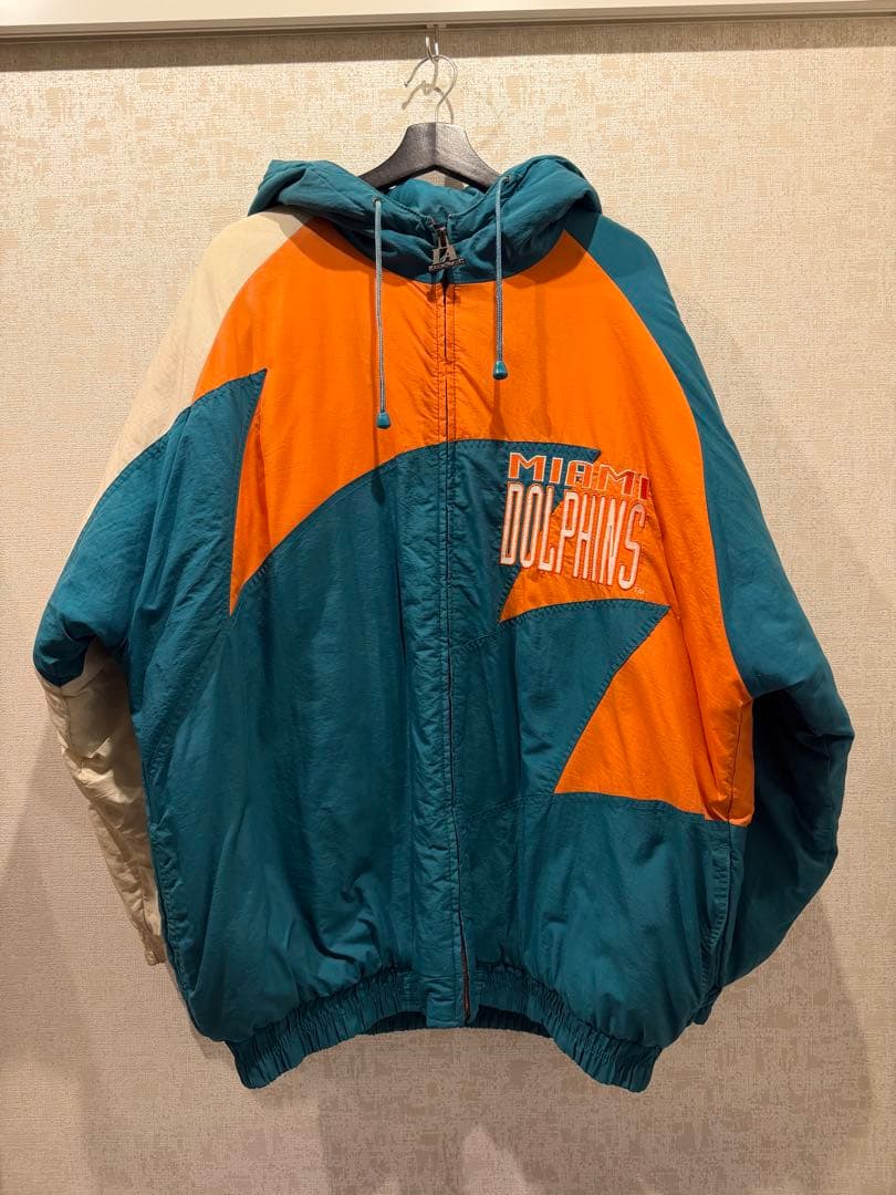 90年代　Pro Player製NFLマイアミ・ドルフィンズ　中綿ジャケット