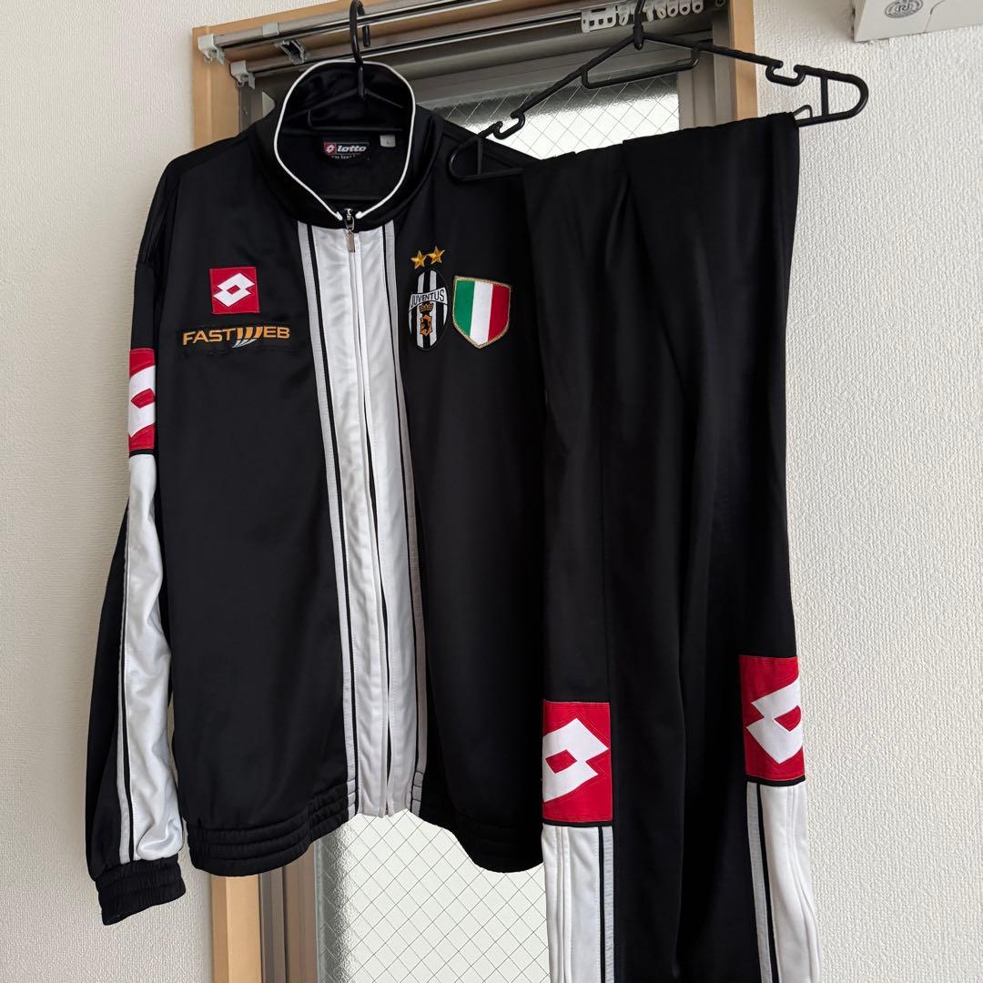 タ*ル様 レア品 1点物 Lotto Juventus ジャージ 黒 セットアッ