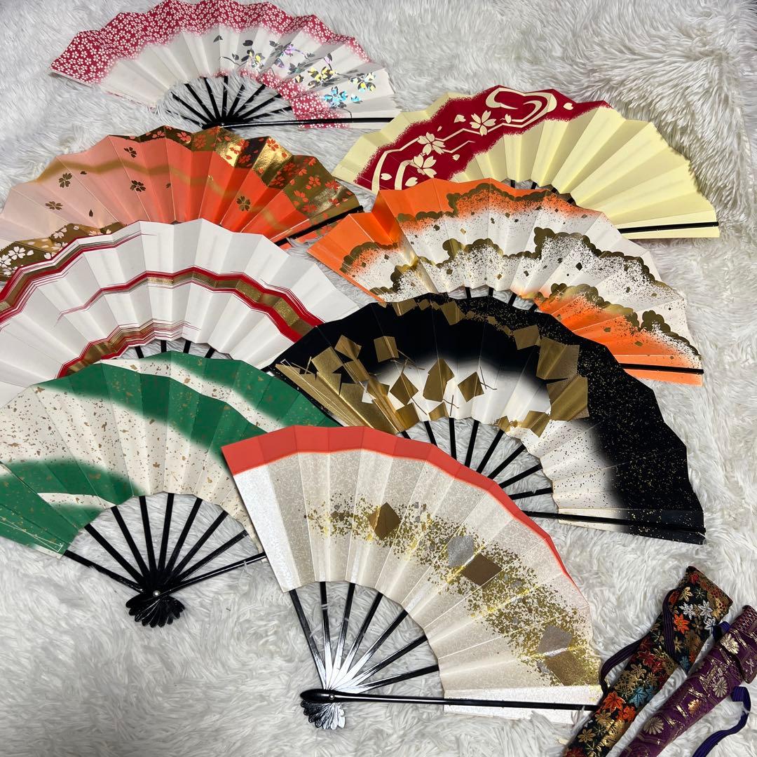 踊り　舞扇子　8本セット