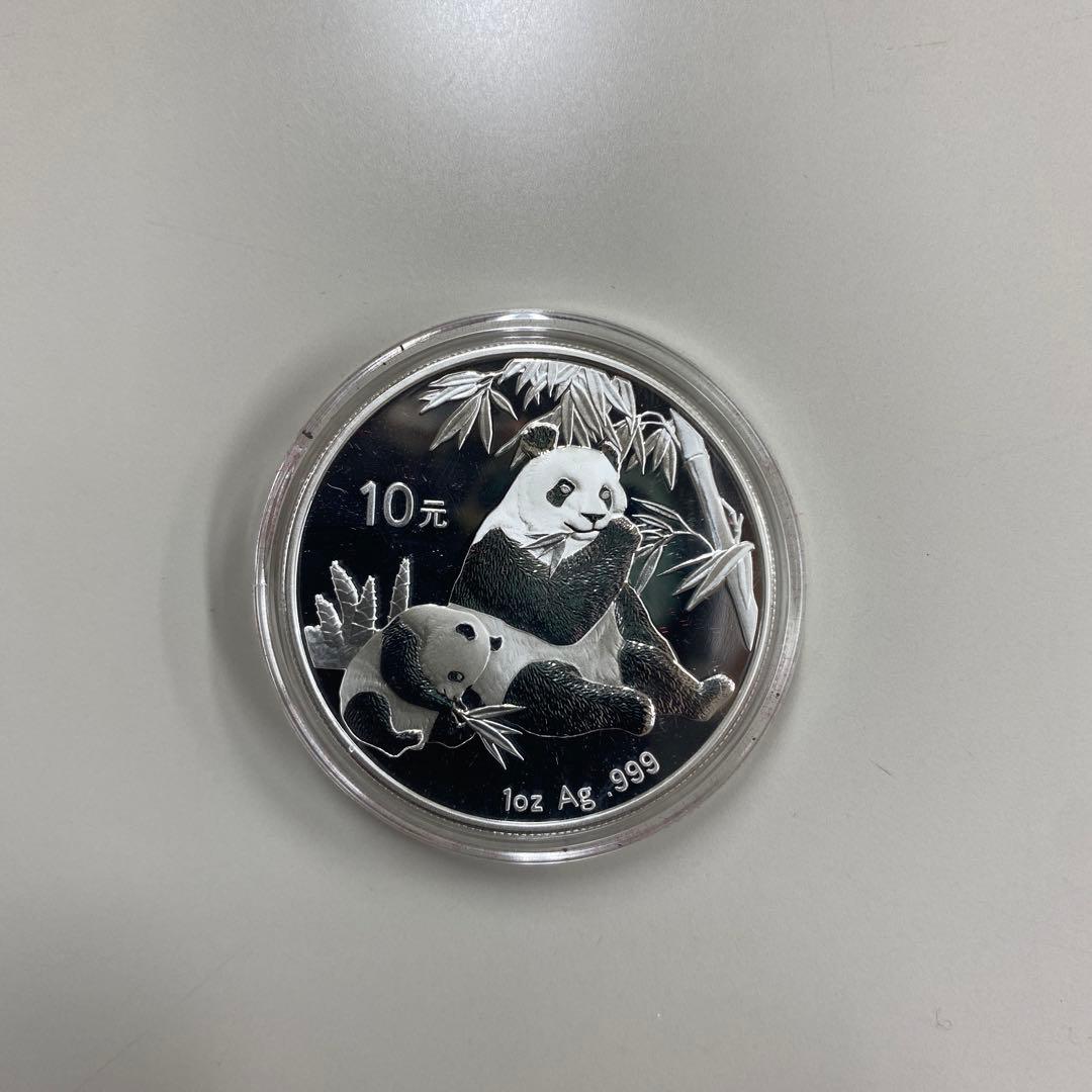 中国パンダ銀貨【2007年・1oz】クリアケース付