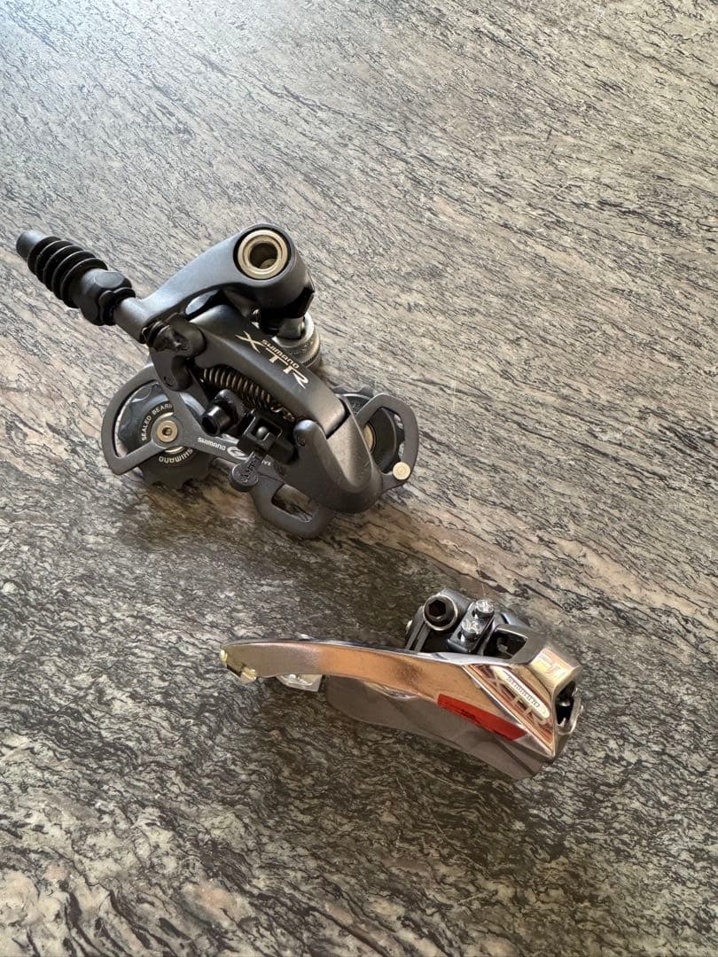 SHIMANO XTR FD-M95028.6mバンド式/RD-M953 F&R