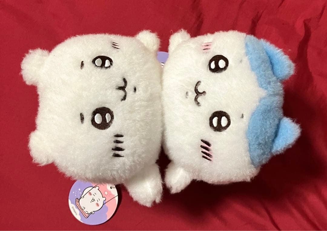 ちいかわ　ほわほわぬいぐるみ　ちいかわ・ハチワレ