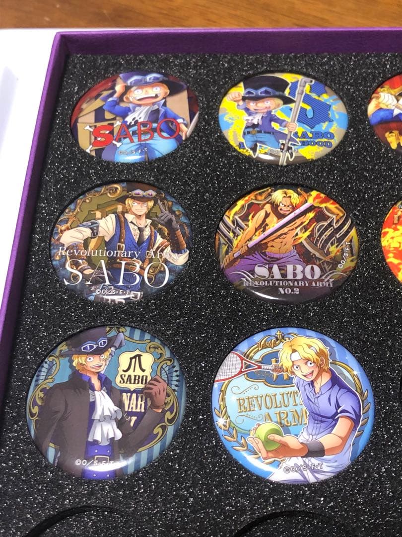 ワンピース　輩缶バッジ　コンプリートコレクション　サボ
