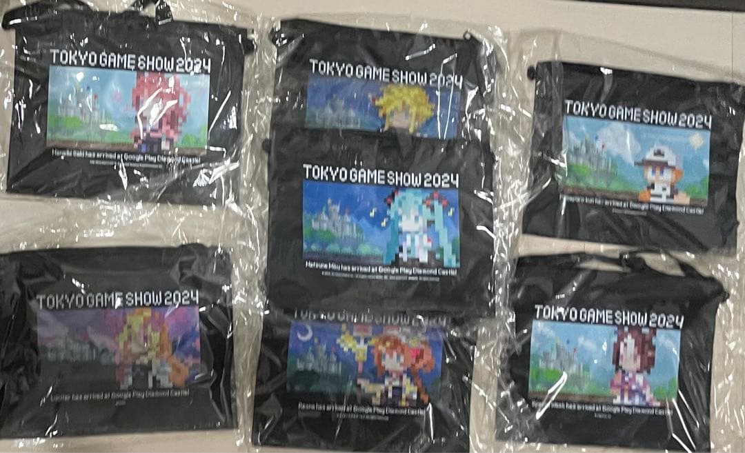 TGS GooglePlayダイヤモンド城 限定サコッシュ 7点フルコンプセット
