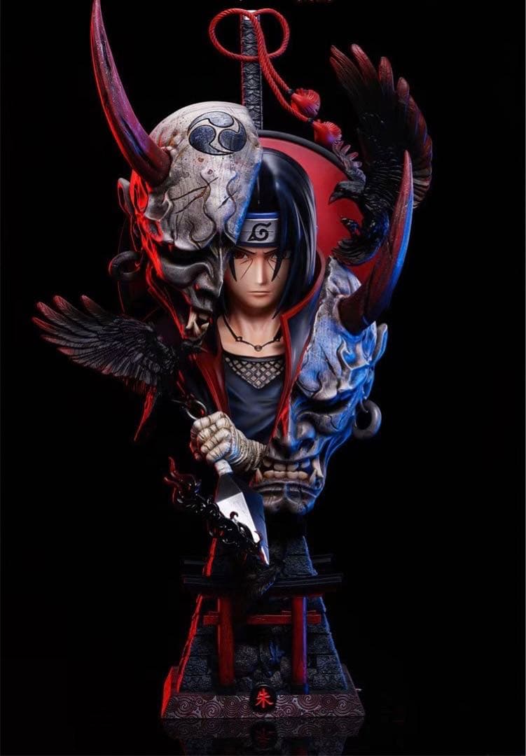 【新品】NARUTO ナルト うちはイタチ 半身 フィギュア ガレージキット