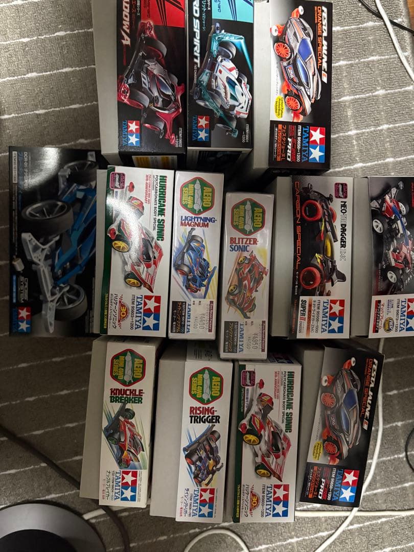 ミニ四駆　引退キット一覧