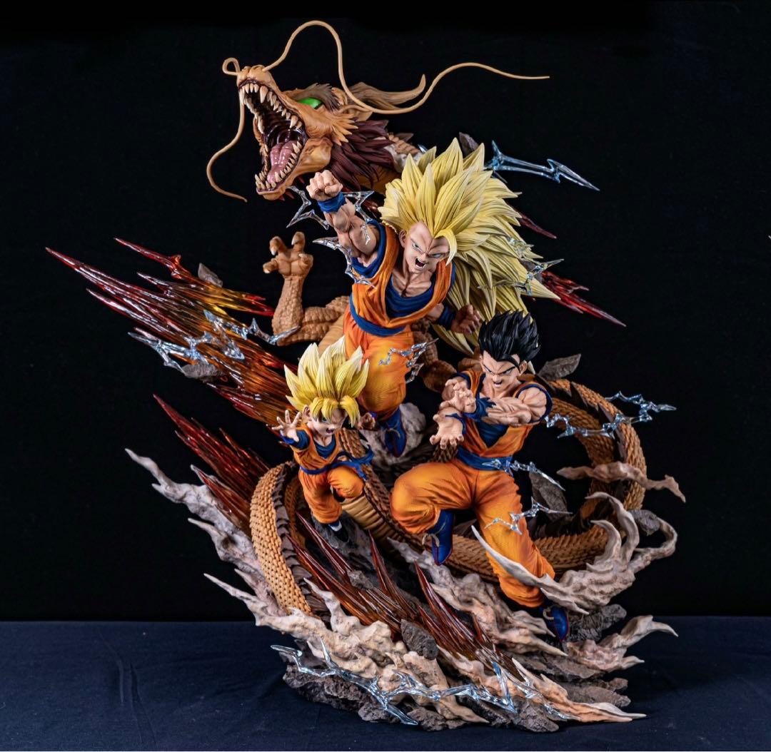 ドラゴンボール 親子波 孫悟飯 孫悟天 孫悟空 フィギュア ガレージキット