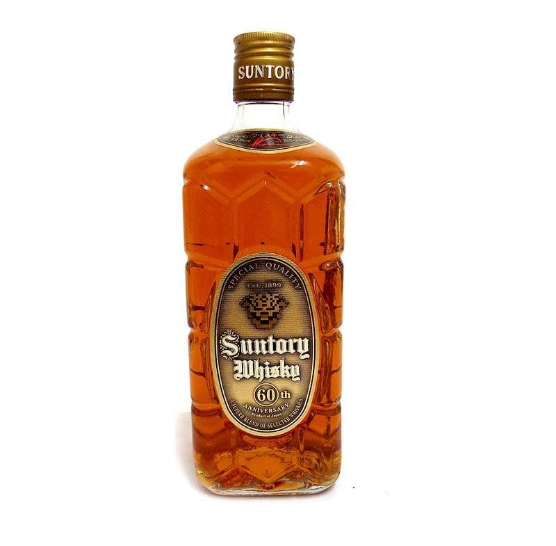 希少 SUNTORY サントリー 黒角 43° 700ml 角瓶 黒