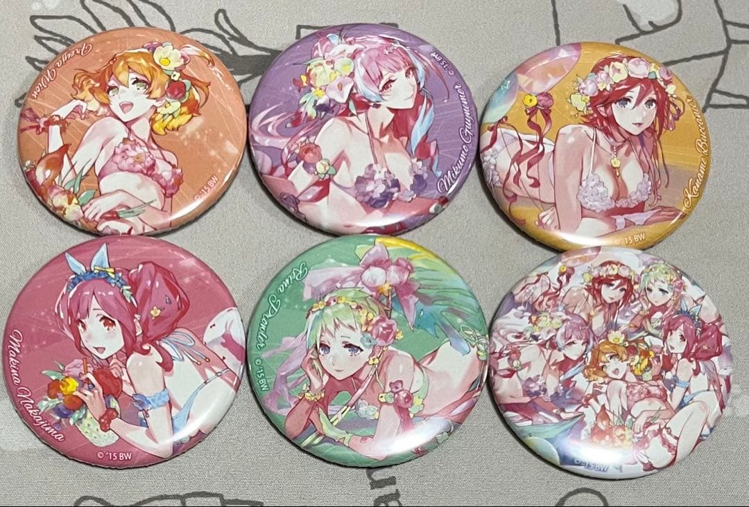 夏色のワルキューレ 缶バッジ 6点セット オシャレマクロス