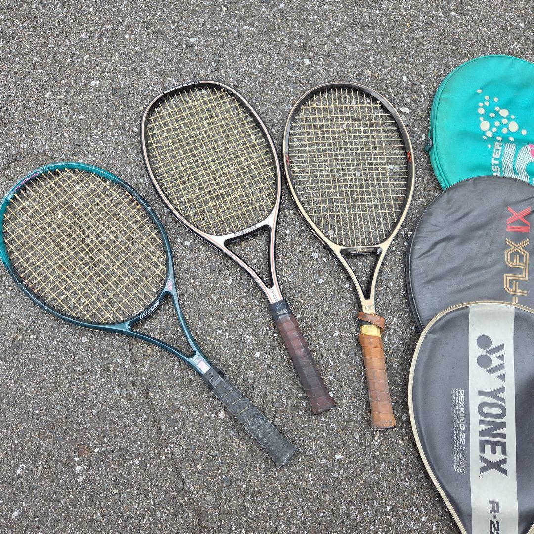 DUNLOP Vibration Absorber テニスラケット ケース付3本