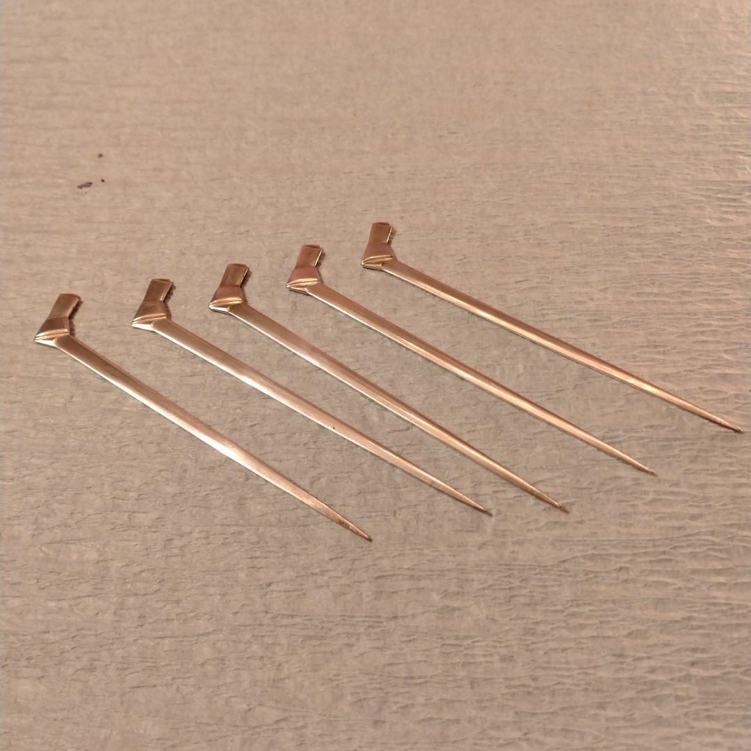 銀製　楊枝　5本組　箱なし　23.5g