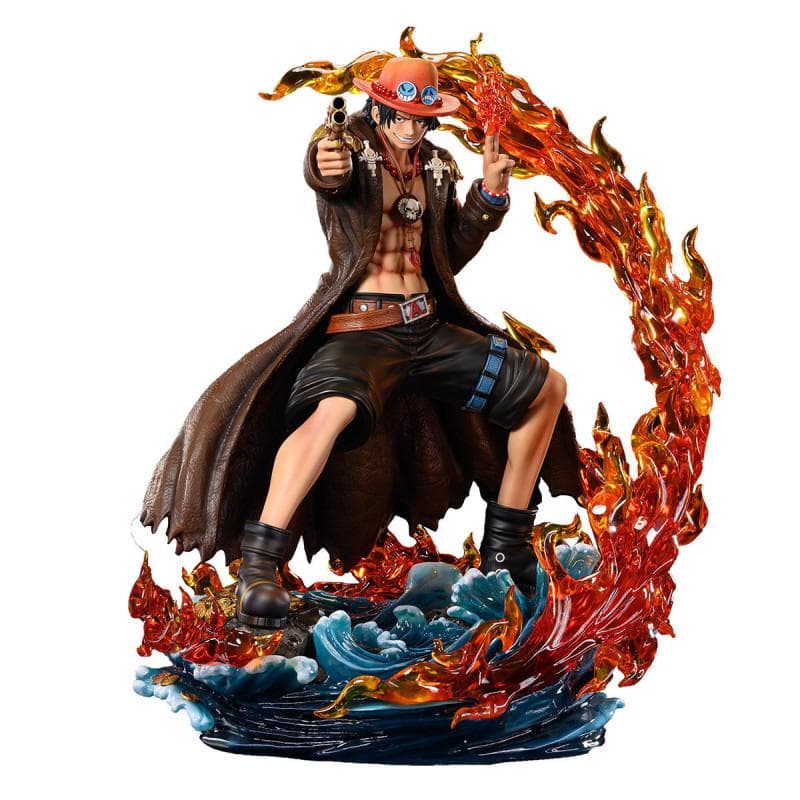 【新品】1/4 フィギュア　ワンピース　ログコレクション　エース