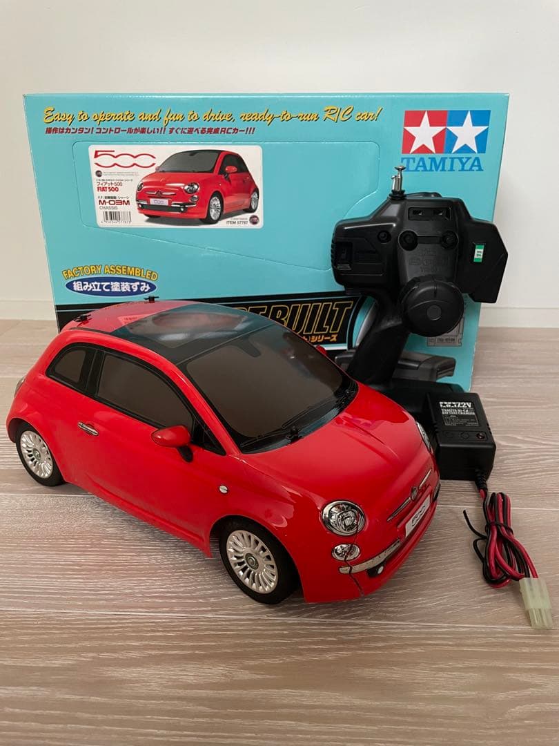 タミヤ FIAT 500 ラジコンカー 赤 1/10 XBシリーズ