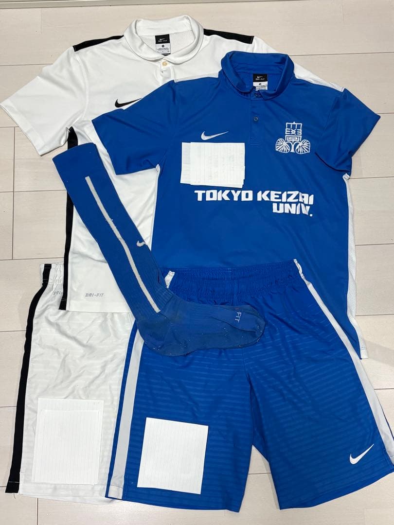 東京経済大学サッカー部 ユニフォーム 体育会／上下セットセカンドあり／5点セット