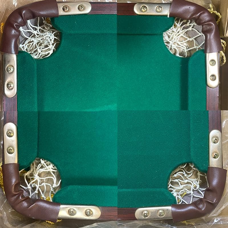 ミニビリヤードテーブルセット 木製 ビリヤード台 約91×50×20cm