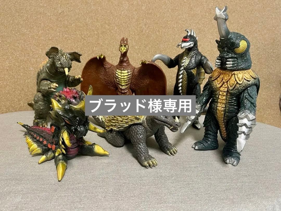 ゴジラ怪獣ソフビ6体セット　バンダイ　日本製