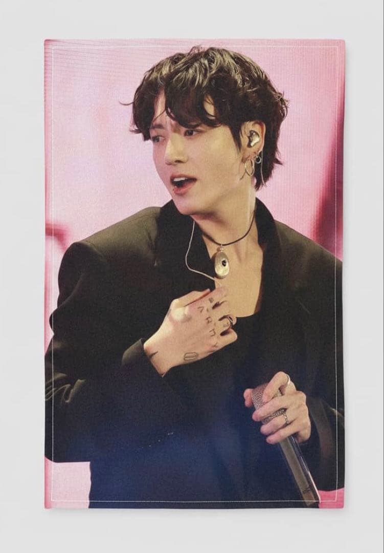 Jungkook ジョングク グク スローガンフェイスタオル 40×60cm
