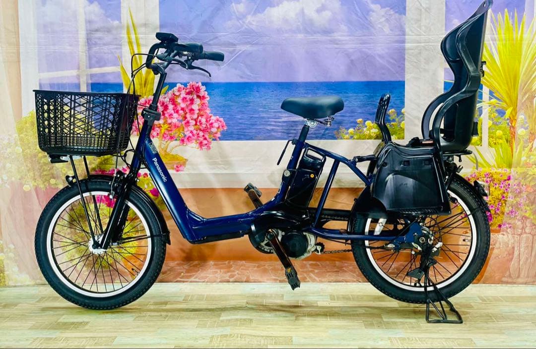 ギュットアニーズ⭐️13AH！パナソニック子供乗せ電動アシスト自転車Y3187