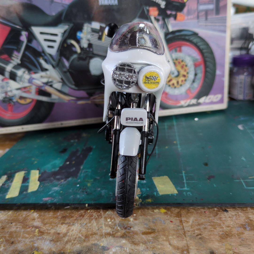 XJR400 プラモデル 族車仕様 デュアルカウル付き