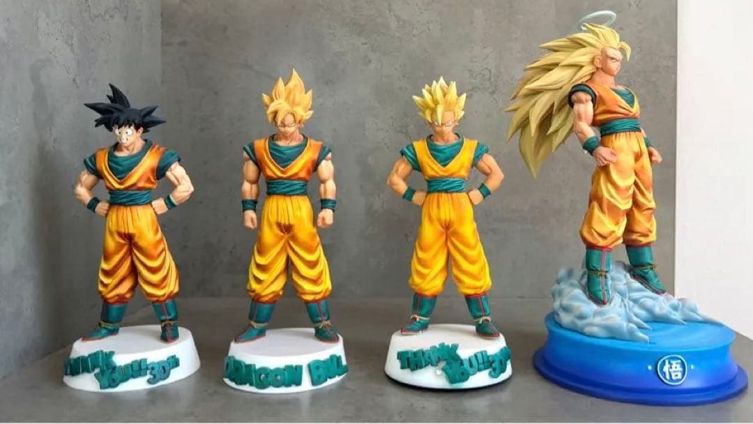 ドラゴンボール孫悟空 フィギュア4体セット 台座付き