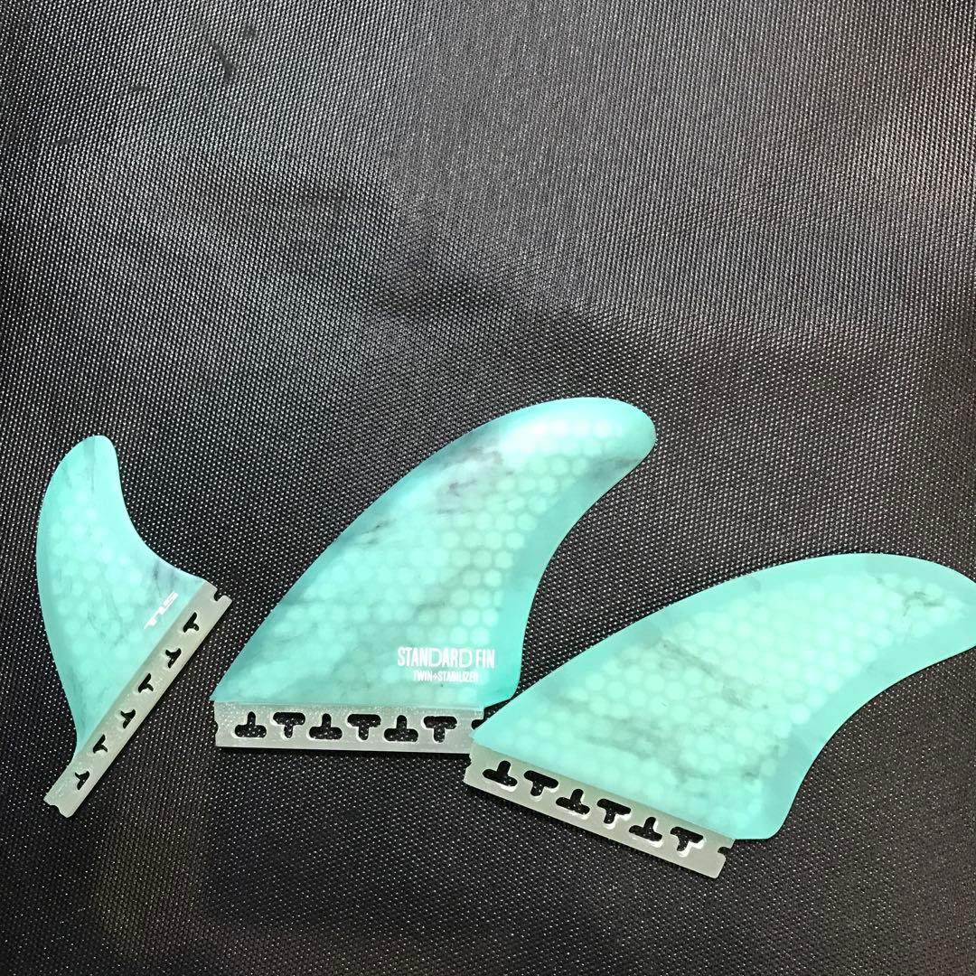 STANDARD FIN TWIN+STABILIZER グリーン トライフィン