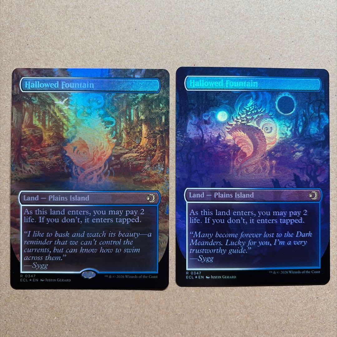 MTG EN 【Foil】神聖なる泉/Hallowed Fountain 2枚