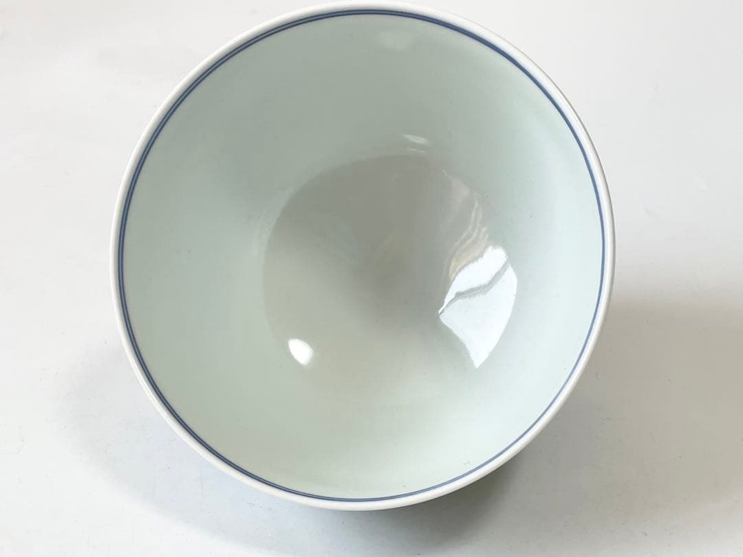 陶芸家　作家物　阪井茂治　色鍋島　笹文　茶碗　鍋島焼　今右衛門　抹茶碗　共箱