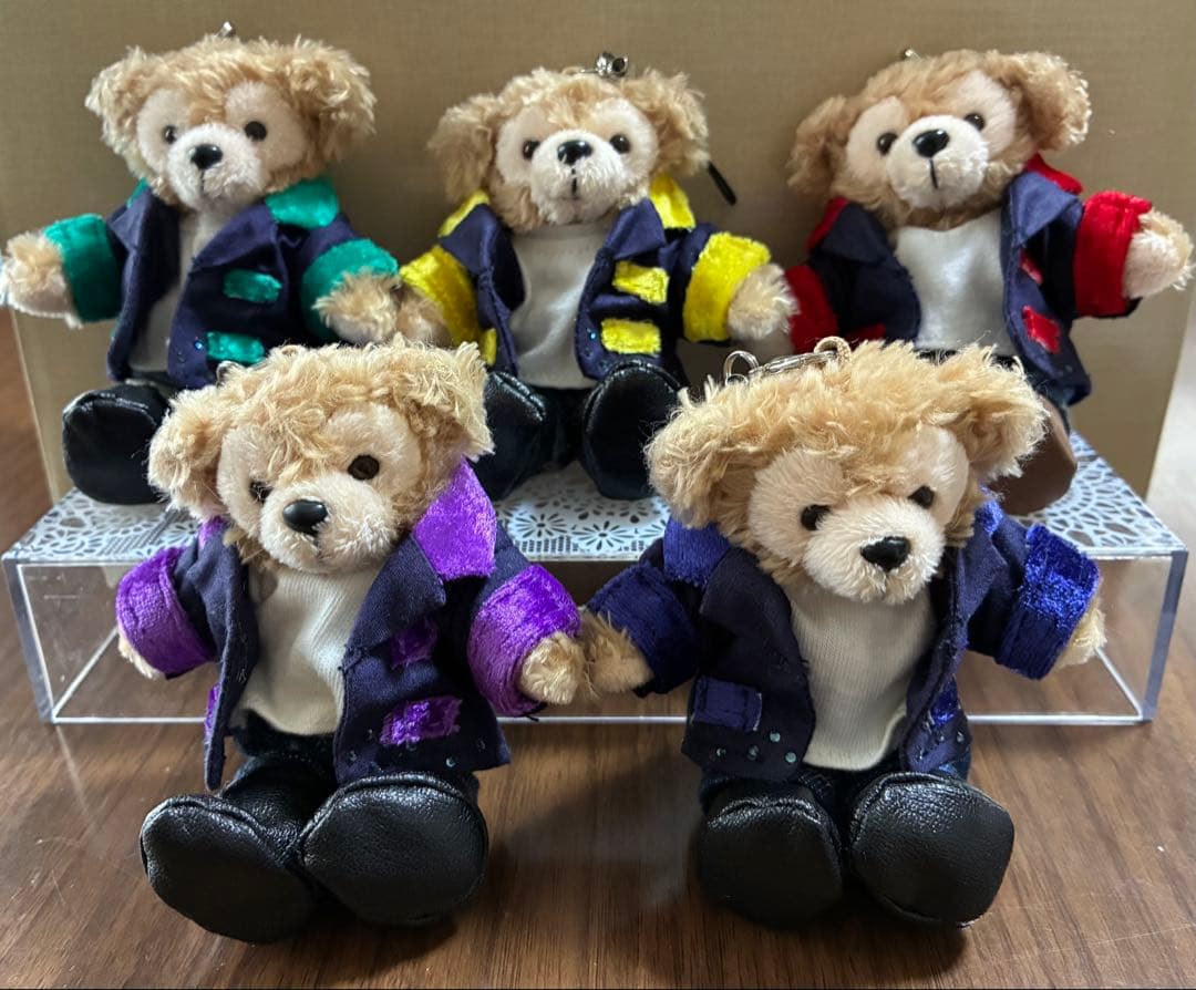 ダッフィー　ストラップ　コスチューム　ぬいぐるみ付　嵐　メンバー　5人セット